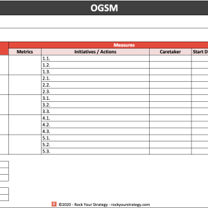 OGSM Template for Excel